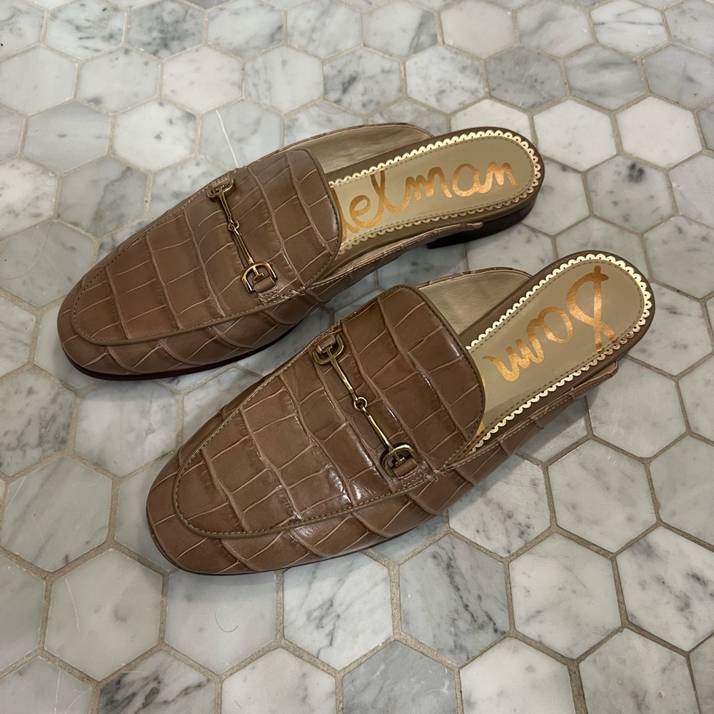 Sam Edelman Beige flag mule/slides - Size 8M